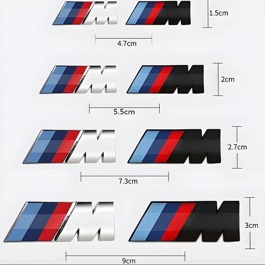 Emblema/Logo 3D in ABS per auto, accessorio decorativo per bagagliaio posteriore, compatibile con BMW M M1 M2 M3 M4 M5 M6 X7M X2M X4M X3M X5M X6M