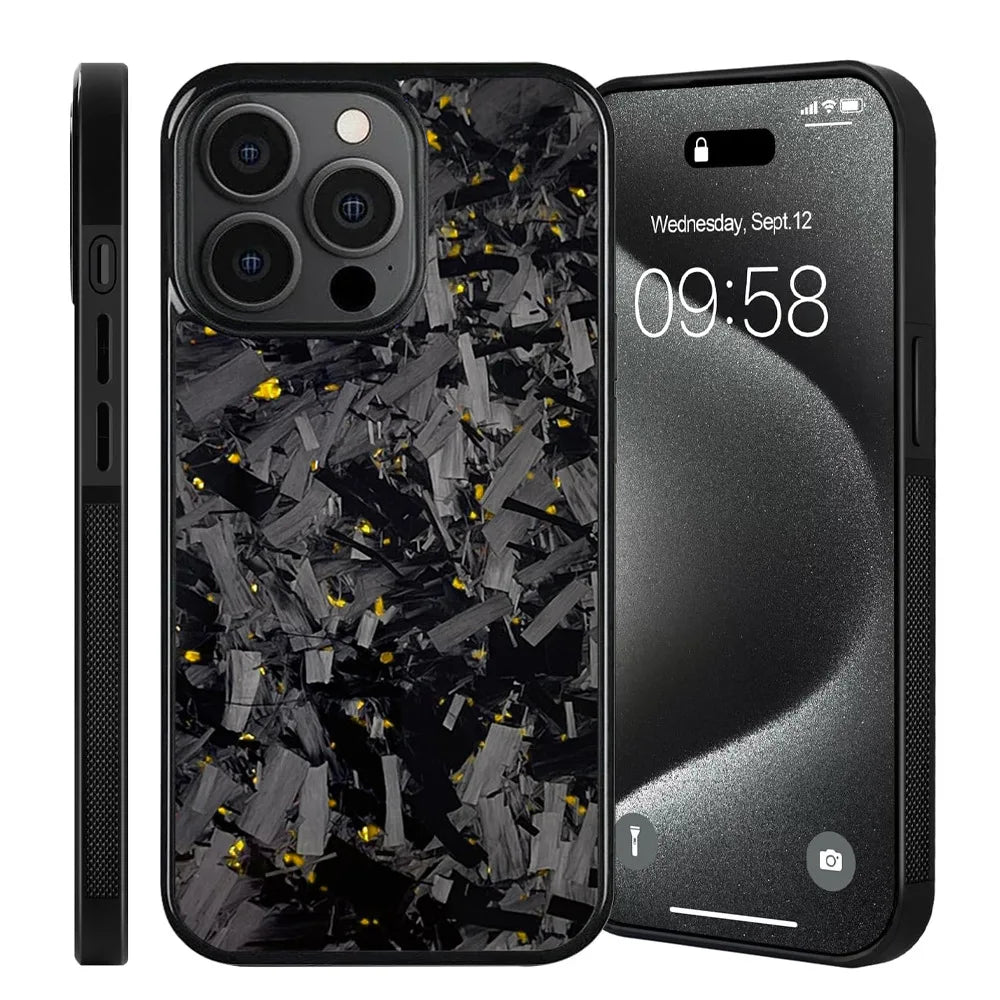 Custodia in Vera Fibra di Carbonio Forgiata per Apple AirPods Pro (1ª, 2ª e 3ª Generazione) e AirPods 4
