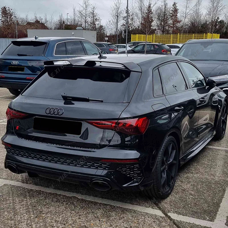 Per Audi A3 S3 RS3 8Y Sportback 2021-2024 Spoiler posteriore per bagagliaio e tetto, splitter per il corpo del kit carrozzeria.