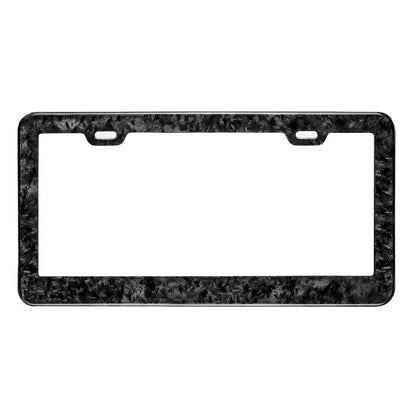 Cornici portatarga auto personalizzate in fibra di carbonio antiruggine, supporto universale personalizzabile con viti e tappi, 2 fori
