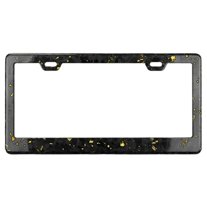 Cornici portatarga auto personalizzate in fibra di carbonio antiruggine, supporto universale personalizzabile con viti e tappi, 2 fori