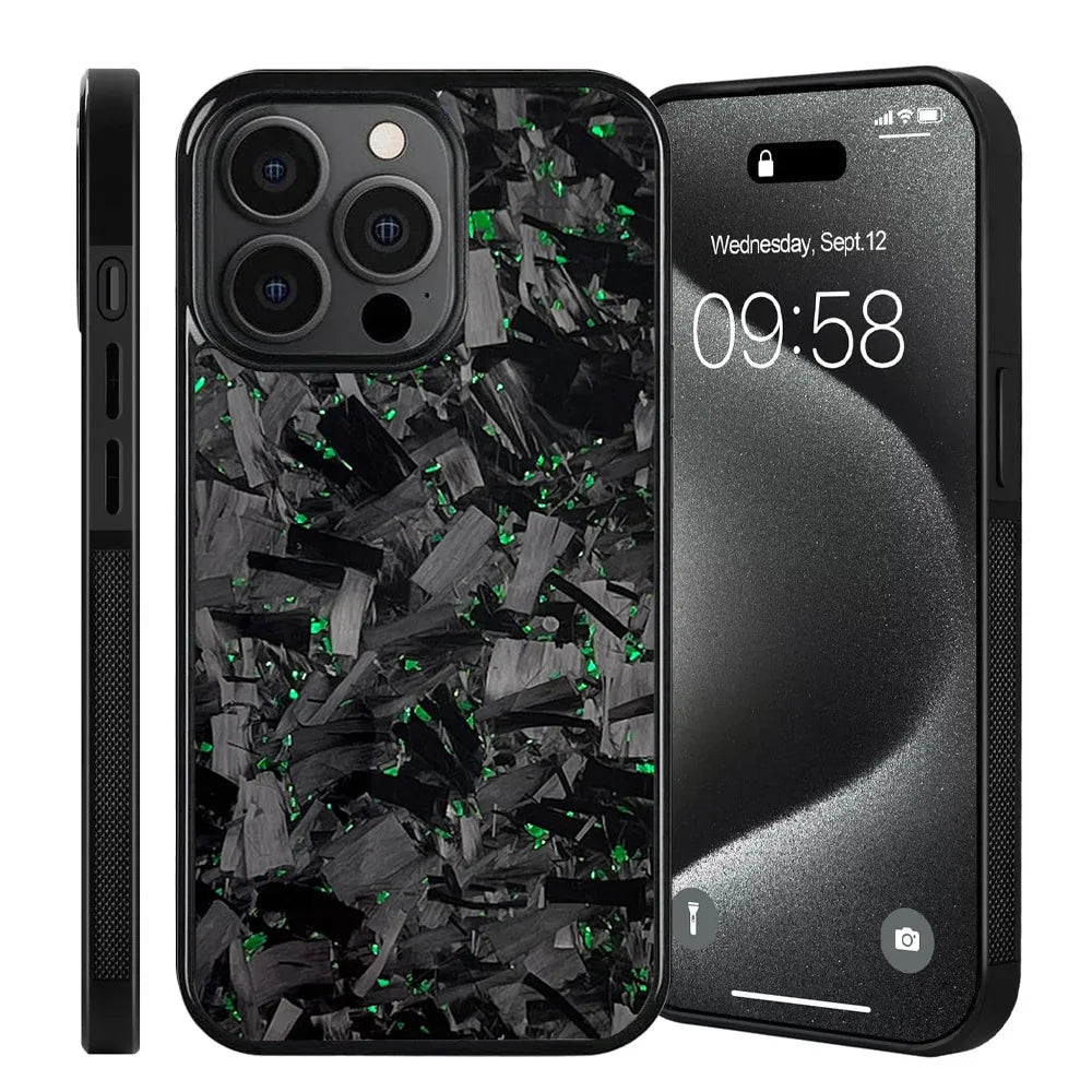 Custodia in Vera Fibra di Carbonio Forgiata per Apple AirPods Pro (1ª, 2ª e 3ª Generazione) e AirPods 4