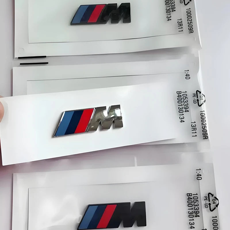 Emblema/Logo 3D in ABS per auto, accessorio decorativo per bagagliaio posteriore, compatibile con BMW M M1 M2 M3 M4 M5 M6 X7M X2M X4M X3M X5M X6M