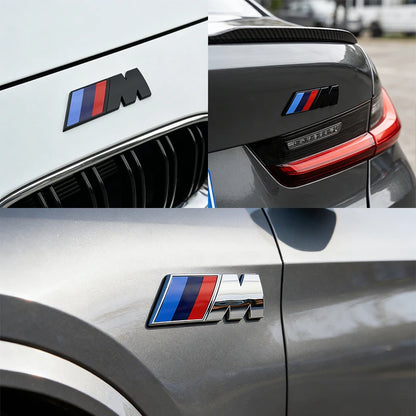 Emblema/Logo 3D in ABS per auto, accessorio decorativo per bagagliaio posteriore, compatibile con BMW M M1 M2 M3 M4 M5 M6 X7M X2M X4M X3M X5M X6M