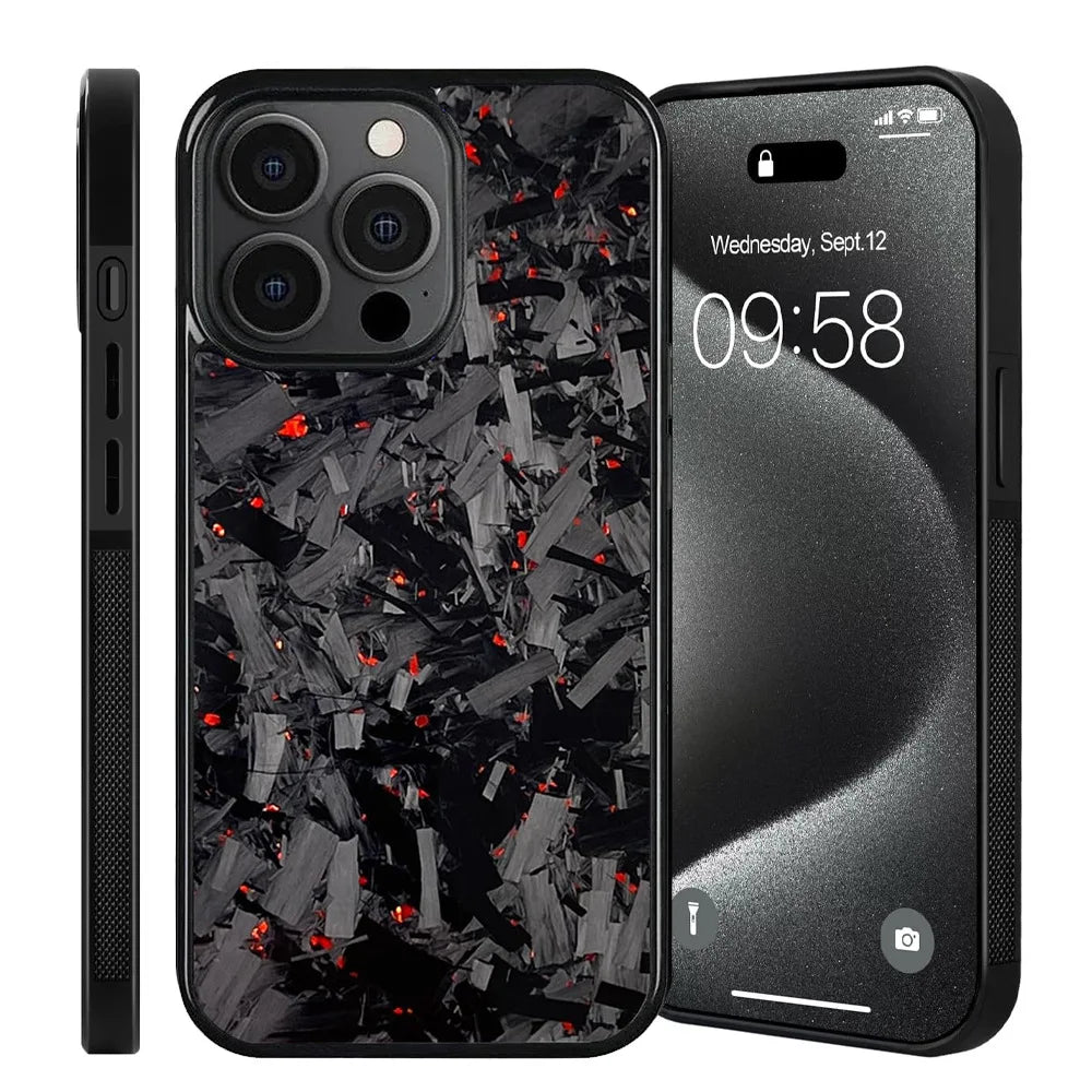 Custodia in Vera Fibra di Carbonio Forgiata per Apple AirPods Pro (1ª, 2ª e 3ª Generazione) e AirPods 4