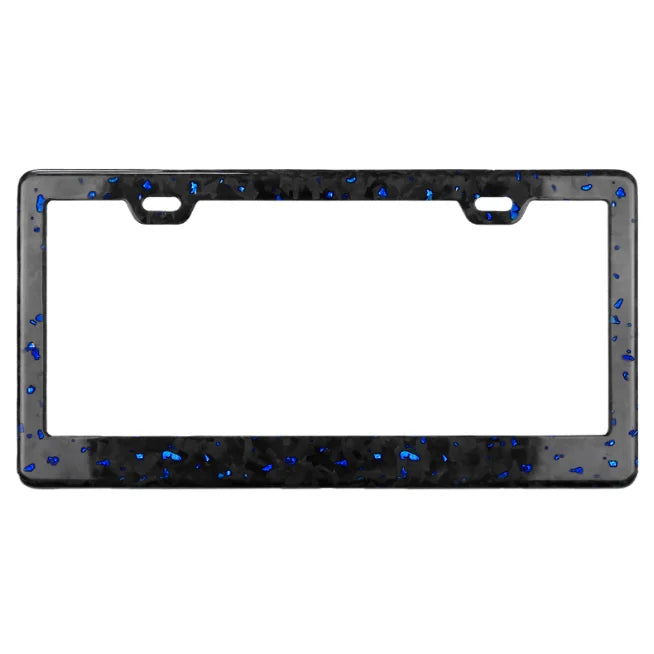 Cornici portatarga auto personalizzate in fibra di carbonio antiruggine, supporto universale personalizzabile con viti e tappi, 2 fori