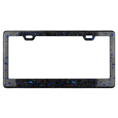 Cornici portatarga auto personalizzate in fibra di carbonio antiruggine, supporto universale personalizzabile con viti e tappi, 2 fori