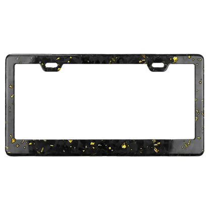 Cornici portatarga auto personalizzate in fibra di carbonio antiruggine, supporto universale personalizzabile con viti e tappi, 2 fori