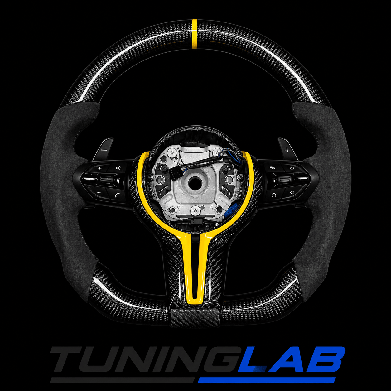 Volante BMW M Performance in Carbonio &amp; Alcantara – Personalizzato - TuningLabTuningLabVolante BMW M Performance in Carbonio &amp; Alcantara – PersonalizzatoVolante BMW M Performance in Carbonio &amp; Alcantara – PersonalizzatoTuningLab