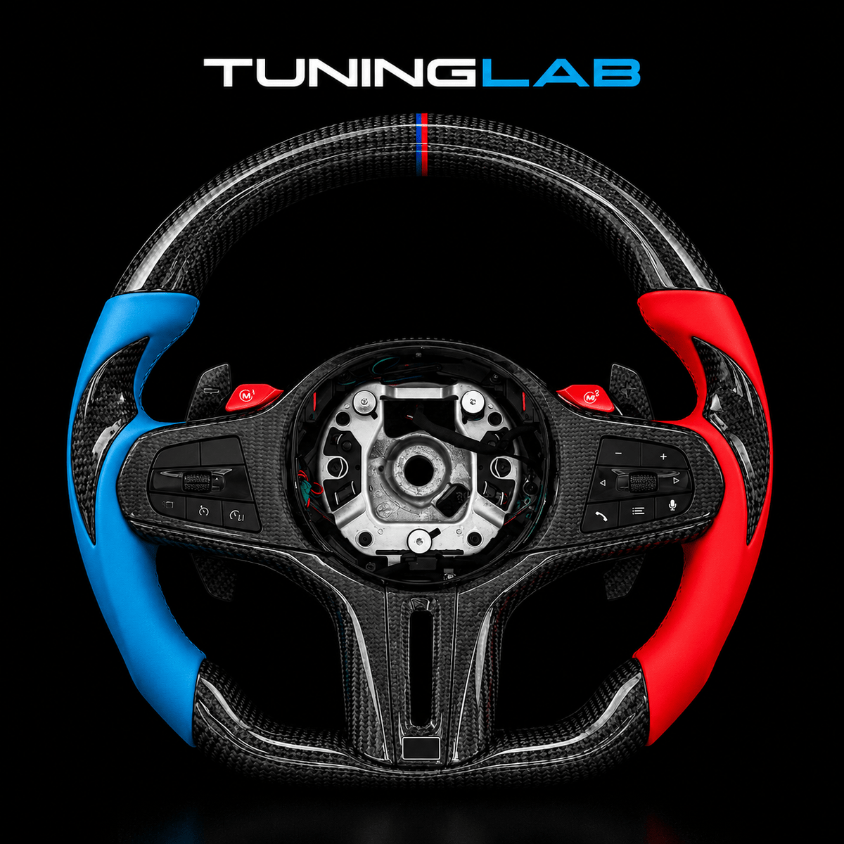 Volante BMW M Performance in Carbonio – Personalizzazione Rosso/Blu - TuningLabTuningLabVolante BMW M Performance in Carbonio – Personalizzazione Rosso/BluVolante BMW M Performance in Carbonio – Personalizzazione Rosso/BluTuningLab