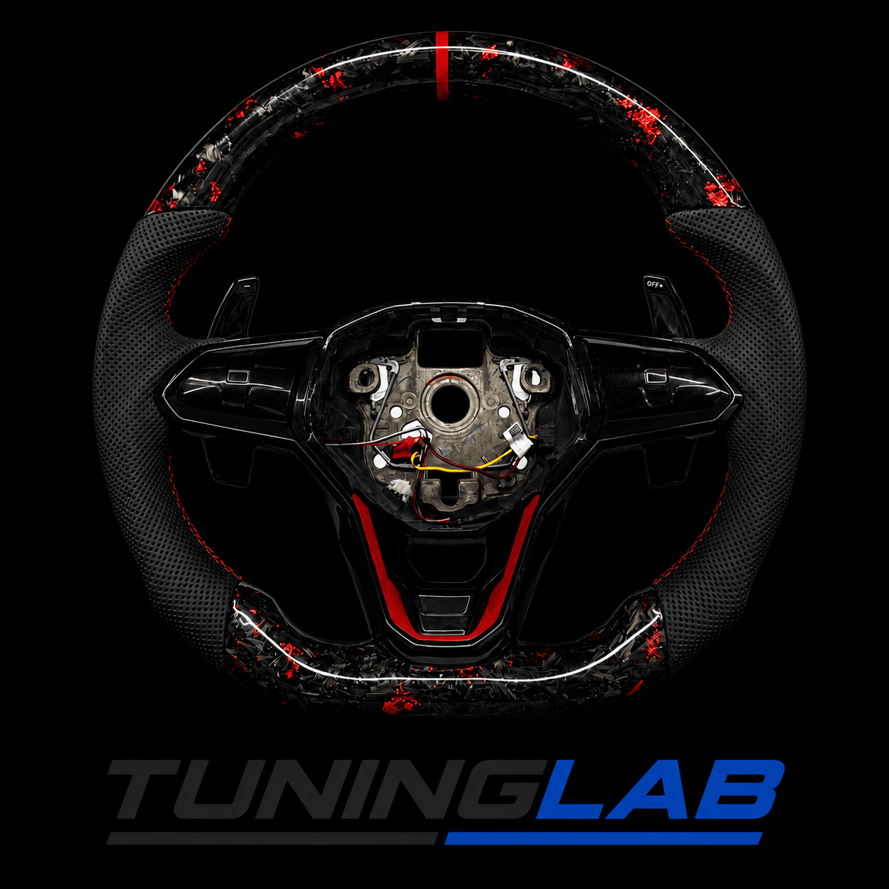 Volante Sport in Carbonio Forgiato Rosso Golf – Design Esclusivo - TuningLabTuningLabVolante Sport in Carbonio Forgiato Rosso Golf – Design EsclusivoVolanteVolante Sport in Carbonio Forgiato Rosso Golf – Design EsclusivoTORQEN